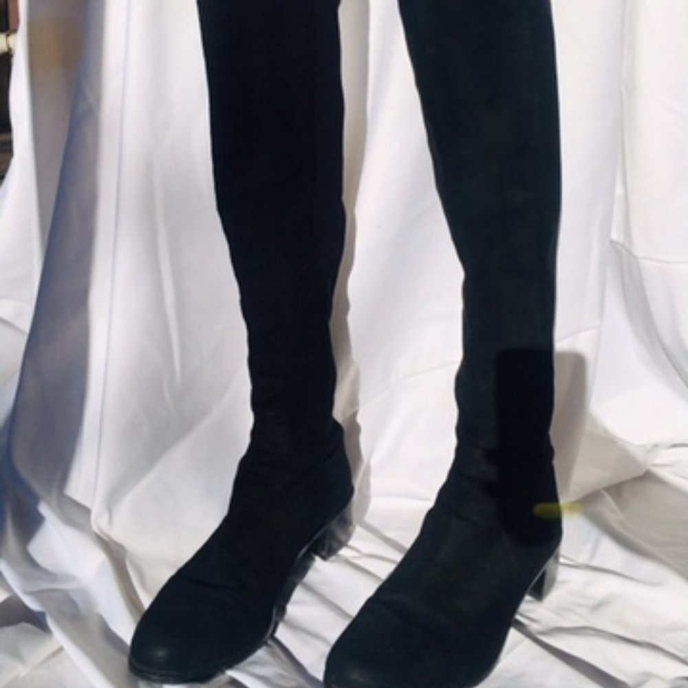 Black Suede Over-the-knee-boot, Stuart Weitzman - Picture 8 of 8